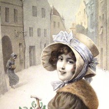 Схема вышивки «Ретро-портрет»