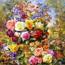 Схема вышивки «букет»