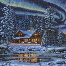 Схема вышивки «север»