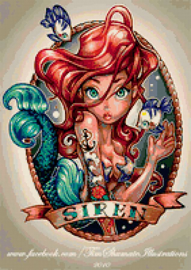 Сирена - девушка, русалочка, море, русалка, сирена - предпросмотр