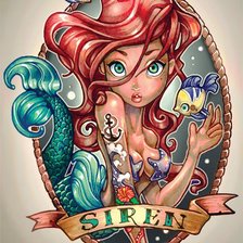 Схема вышивки «Сирена»