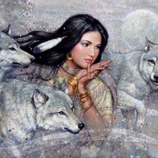 Схема вышивки «девушка»