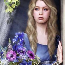 Схема вышивки «девушка»