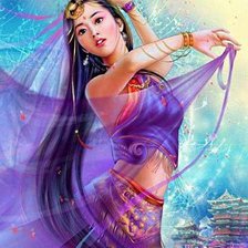 Схема вышивки «девушка»