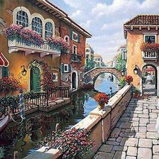 Схема вышивки «пейзаж»