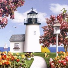 Схема вышивки «маяк»