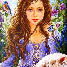 Схема вышивки «девушка»