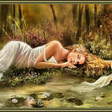 Схема вышивки «девушка»