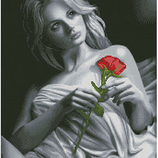 Схема вышивки «девушка»