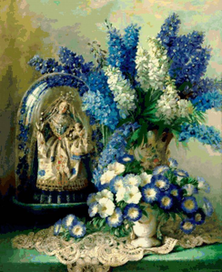 кукла голубая - предпросмотр