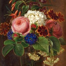 Схема вышивки «букет цветов»