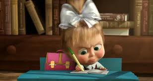 Стараюсь - маша и медведь, школа - оригинал