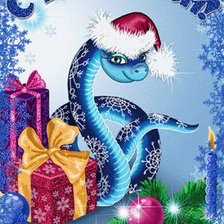 Схема вышивки «С Новым 2013 годом!»