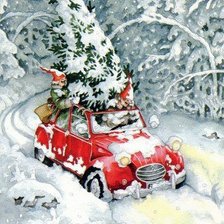 Схема вышивки «car with presents»