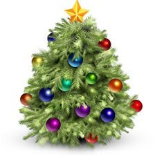 Схема вышивки «новогодняя елка»