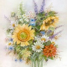 Схема вышивки «букетик»