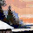 Предпросмотр схемы вышивки «Зимний пейзаж» (№188455)