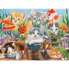 Схема вышивки «Коты»