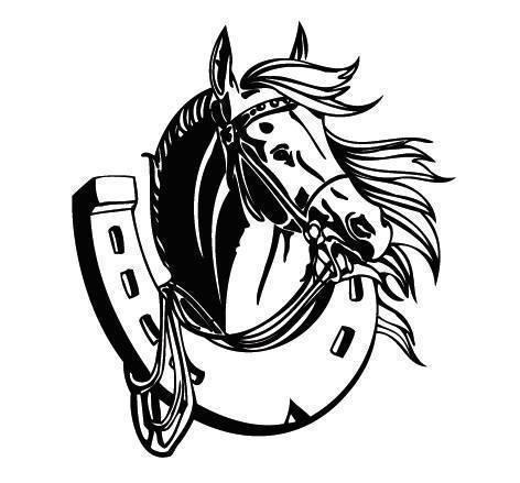 на счастье - подкова, лошадь - оригинал