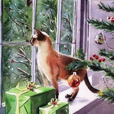 Схема вышивки «В ожидании праздника»