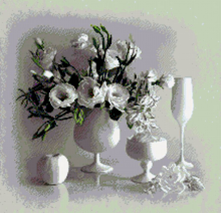 Десерт для снегурочки - букет, бокалы - предпросмотр