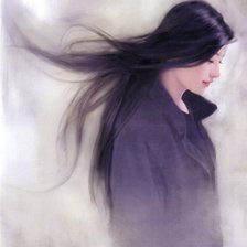 Схема вышивки «Японка»