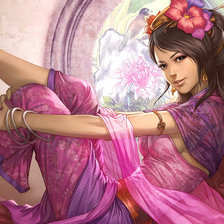 Схема вышивки «Гейша»