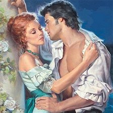 Схема вышивки «Влюбленная пара»