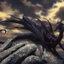 Схема вышивки «Черный дракон»