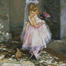 Схема вышивки «Юная балерина»