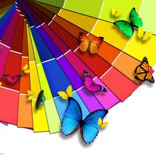 Схема вышивки «бабочки»