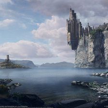 Схема вышивки «сказочный замок»