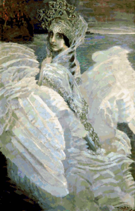 Царевна-Лебедь - врубель, девушка, живопись, царевна - предпросмотр