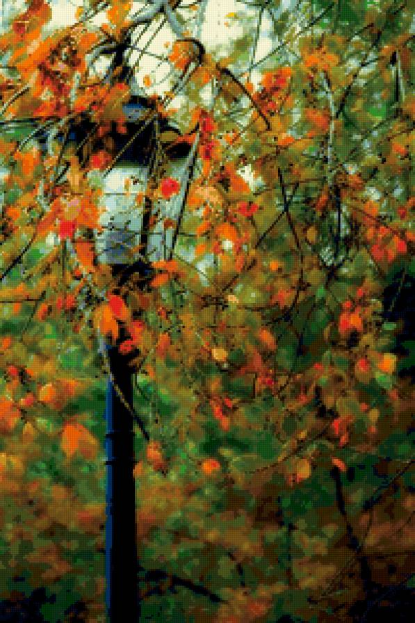 В осеннем парке бродит грусть... - пейзаж, осень - предпросмотр