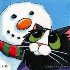 Схема вышивки «Котик на подушку»