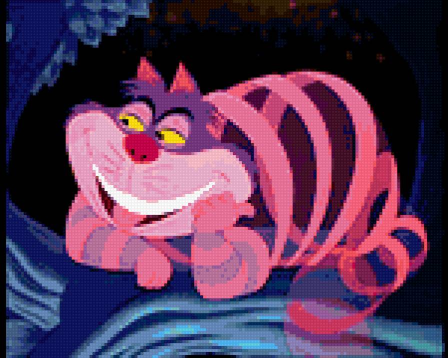 Чеширский кот из мультфильма. - кот, персонаж, мультфильм, герой, фильм - предпросмотр