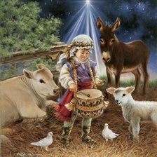 Схема вышивки «Little Boy Барабанщик»