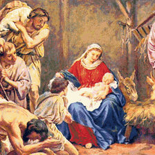 Схема вышивки «преклонение»