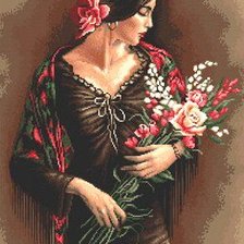 Схема вышивки «Spanish girl 2»