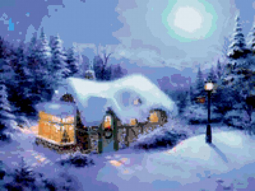 christmas night - winter, christmas - предпросмотр