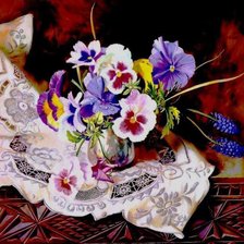 Схема вышивки «Букет анюток»