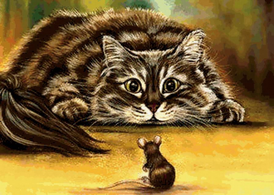 мышиная охота - кошки, мышки - предпросмотр