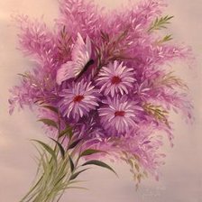 Схема вышивки «Розовый букет»