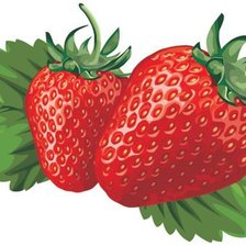 Схема вышивки «клубничка»