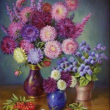 Схема вышивки «Яркий мир астр»