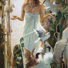 Схема вышивки «египтянка»