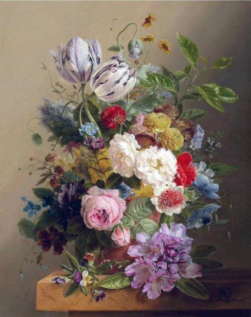 Роскошный букет - картины, розы, букет, цветы, красота, георгины, букеты - оригинал