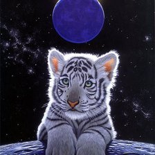 Схема вышивки «тигренок»