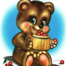 Схема вышивки «мишка»