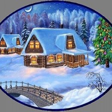 Схема вышивки «зима»